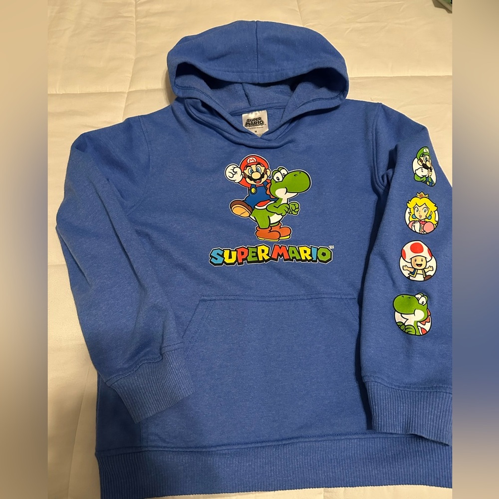 Super Mario Boys Hoodie - Size 8